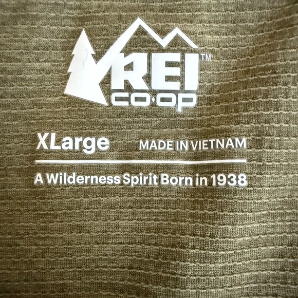 REI Co-op Men’s Performance Hiking Tee XL Olive Green Short Sleeve - NEVER WORN! - Picture 2 of 10